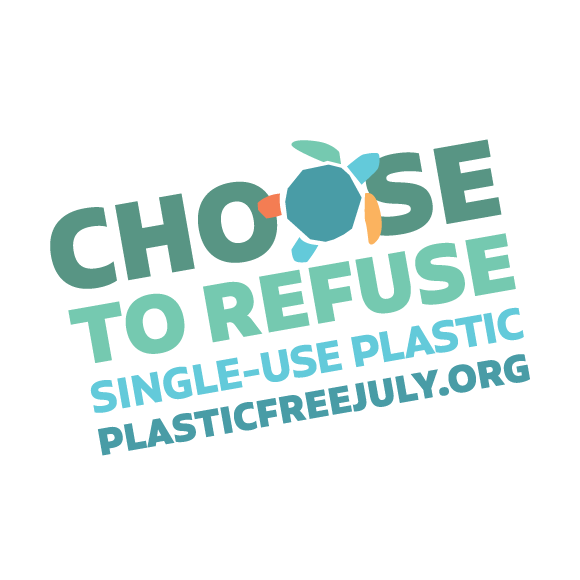 Plastic Free July Logo
Choose to refuse single-use plastic
plasticfreejuly.org